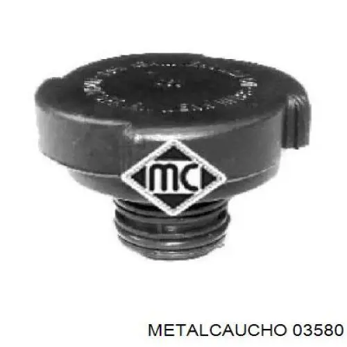 03580 Metalcaucho кришка/пробка радіатора