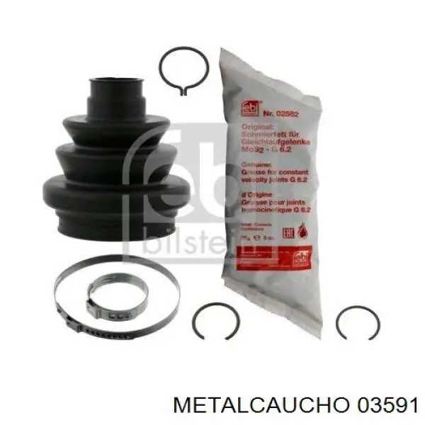 Фланець системи охолодження (трійник) 03591 Metalcaucho