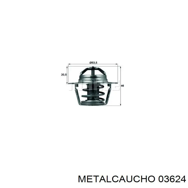 Купити 03624 Metalcaucho Корпус термостата