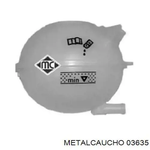 Купити 03635 Metalcaucho Водяний бачок системи охолодження