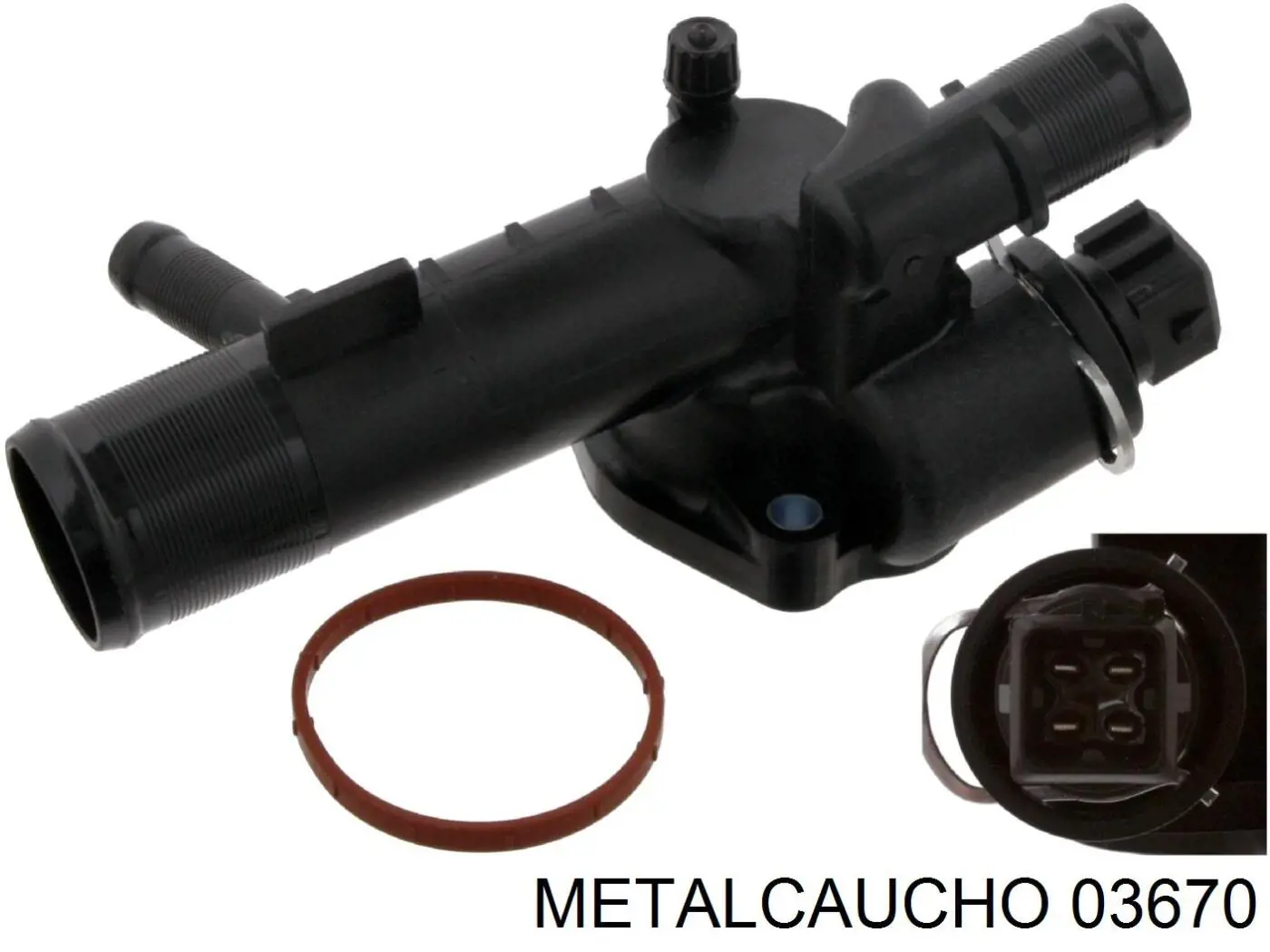 Купити 03670 Metalcaucho Корпус термостата