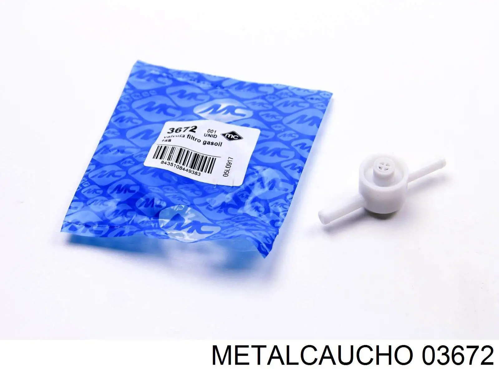 03672 Metalcaucho зворотній клапан повернення палива
