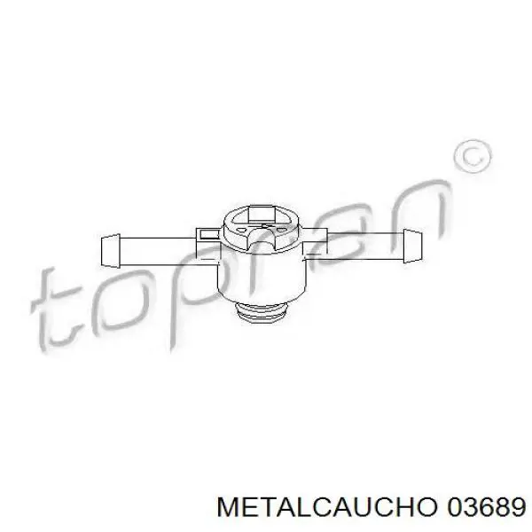 3689 Metalcaucho зворотній клапан повернення палива