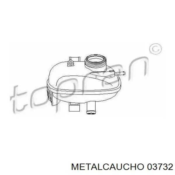 Бачок системи охолодження 9129170 Opel
