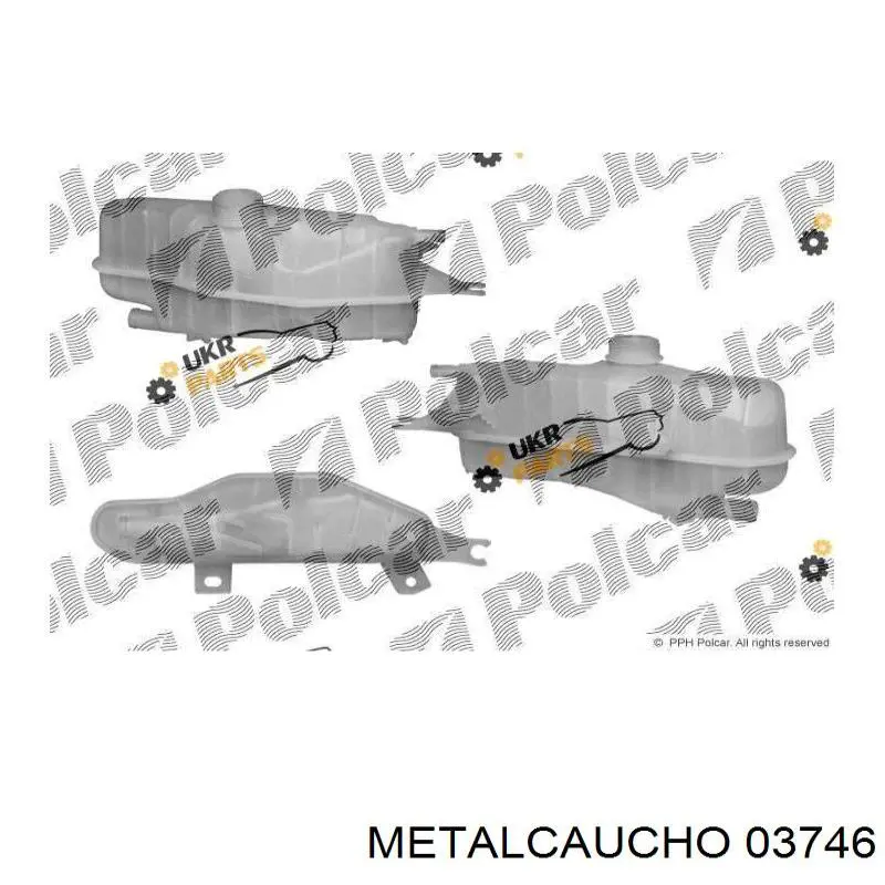 Бачок системи охолодження, розширювальний 03746 Metalcaucho