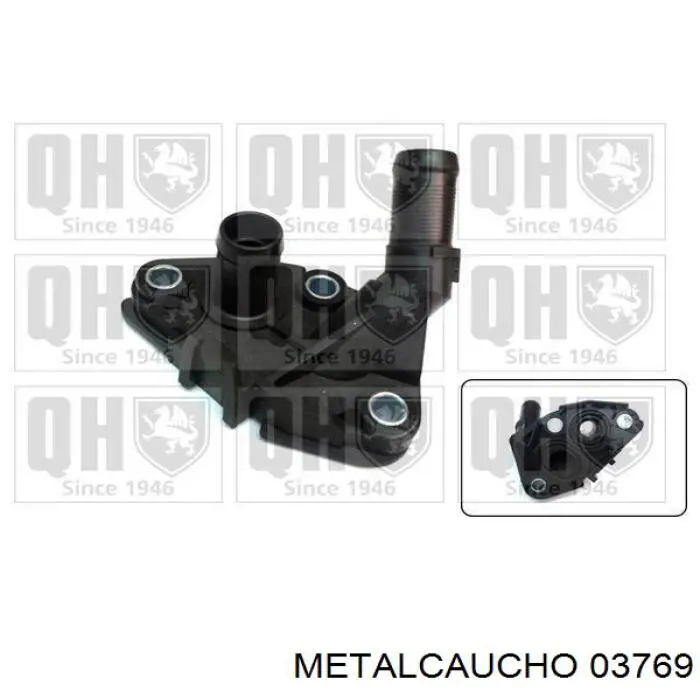 Купити 03769 Metalcaucho Фланець системи охолодження (трійник)