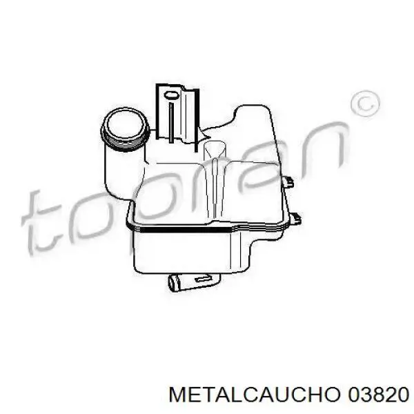 Купити 03820 Metalcaucho Водяний бачок системи охолодження