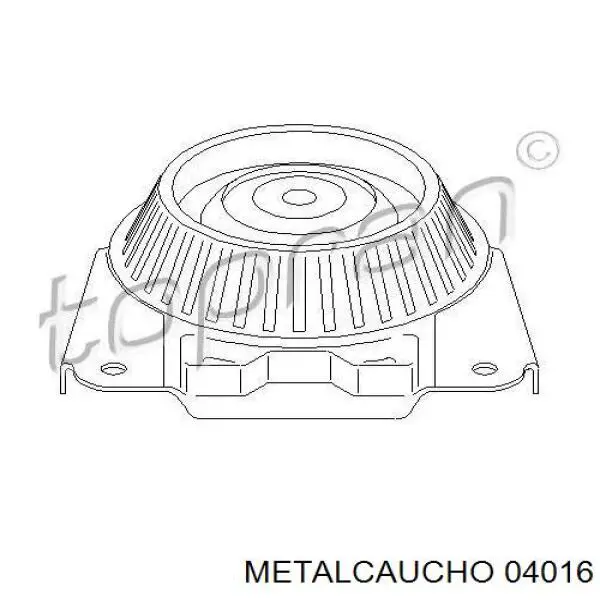 Опора амортизатора заднього 04016 Metalcaucho