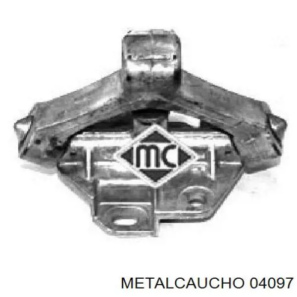 04097 Metalcaucho кронштейн/хомут глушника, задній