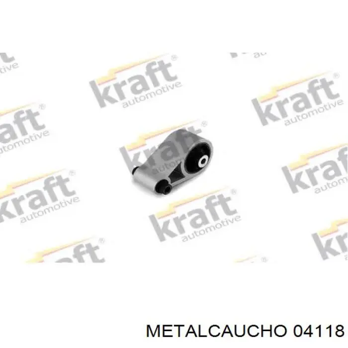 04118 Metalcaucho Задня подушка двигуна