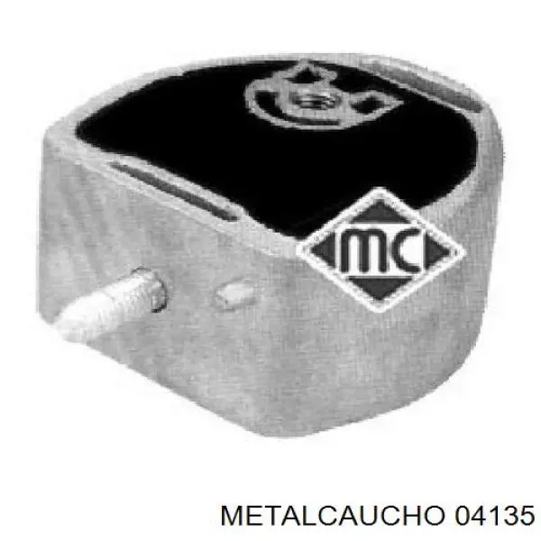 04135 Metalcaucho подушка трансмісії (опора коробки передач, ліва)