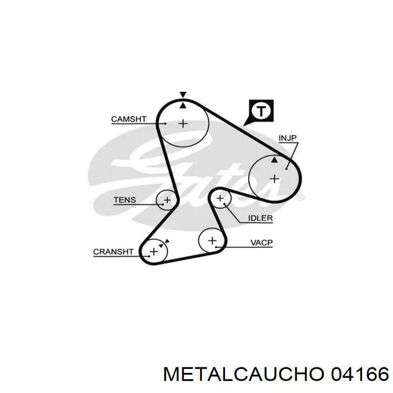 04166 Metalcaucho прокладка прийомної труби глушника