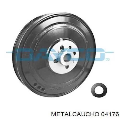 04176 Metalcaucho Демпфер колінвалу