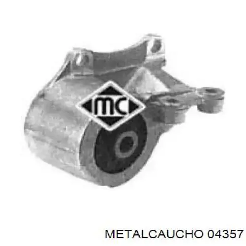 04357 Metalcaucho подушка (опора двигуна, задня)