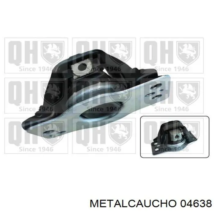 Купити 04638 Metalcaucho Подушка (опора) двигуна, права