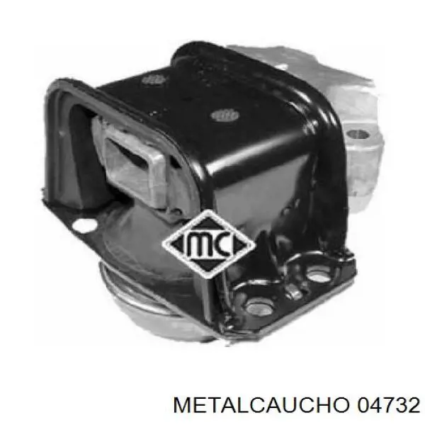 04732 Metalcaucho подушка (опора двигуна, права)