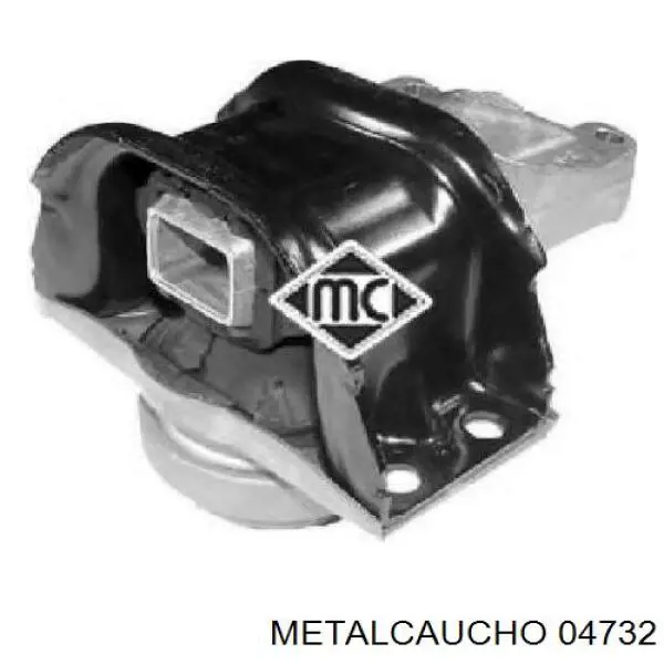 Подушка (опора) двигуна, права 04732 Metalcaucho