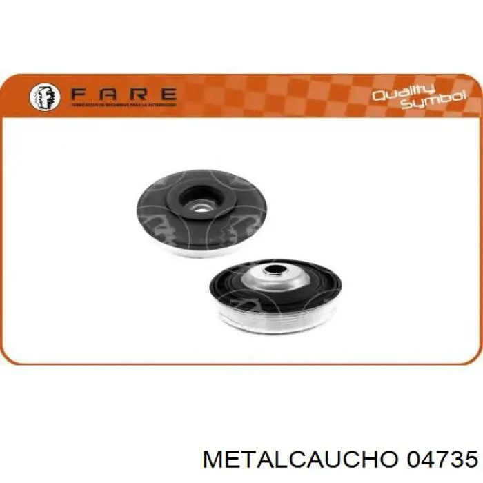 Купити 04735 Metalcaucho Шків колінчастого вала