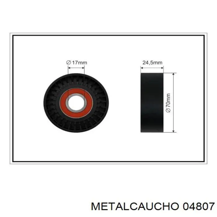Купити 04807 Metalcaucho Натягувач приводного ременя