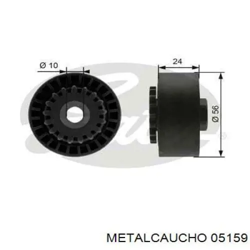 05159 Metalcaucho ролик натягувача приводного ременя