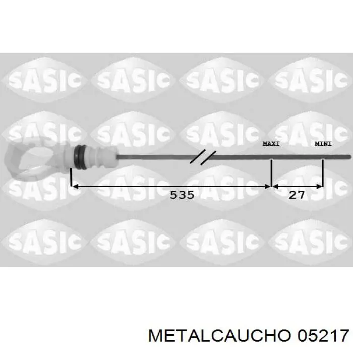05217 Metalcaucho щуп-індикатор рівня масла в двигуні