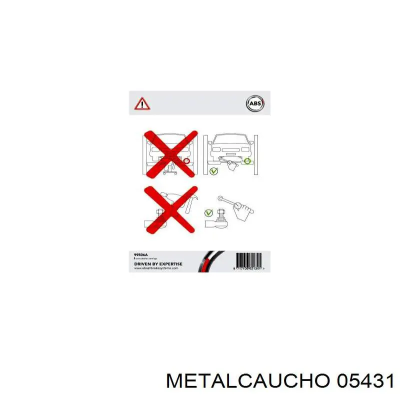 С/блок нижнього важеля Metalcaucho 05431