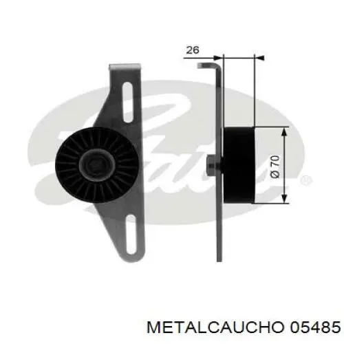 Купити 05485 Metalcaucho Натягувач приводного ременя