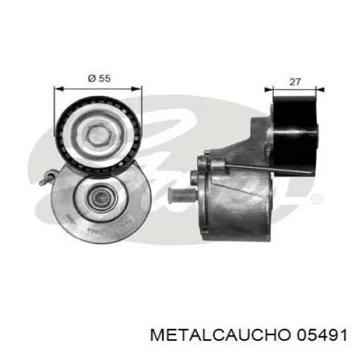 05491 Metalcaucho натягувач приводного ременя