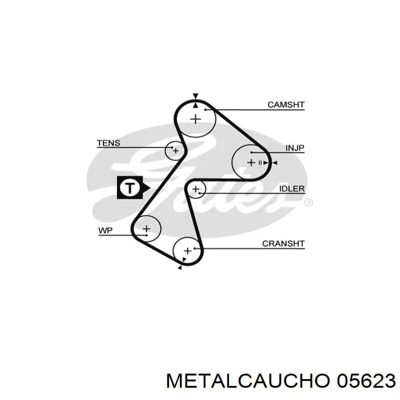 05623 Metalcaucho шестерня приводу пнвт