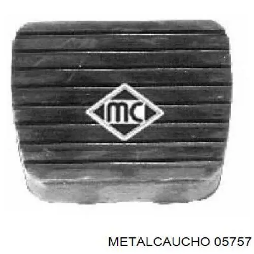 Купити 05757 Metalcaucho Накладка педалі гальма