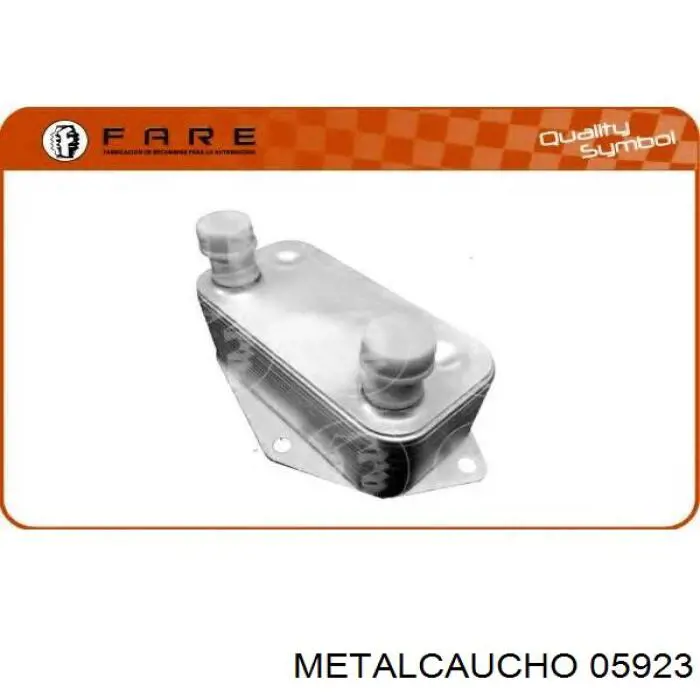 05923 Metalcaucho радіатор масляний (холодильник, під фільтром)