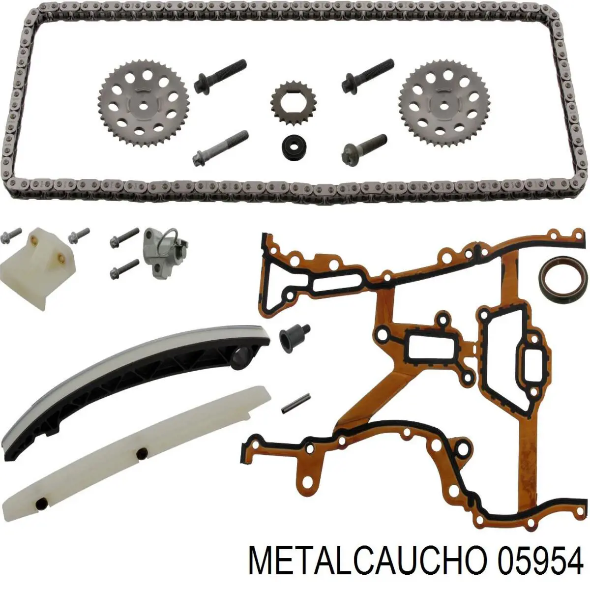 Ланцюг ГРМ, комплект 05954 Metalcaucho