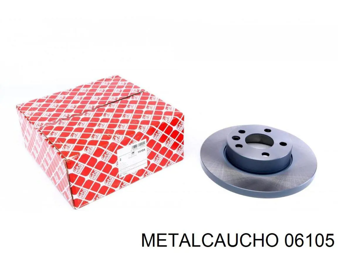 Сайлентблок задньої ресори, задній Metalcaucho 06105