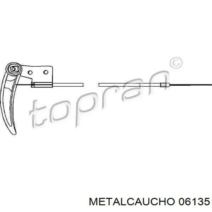 Подушка (опора) двигуна, передня 06135 Metalcaucho