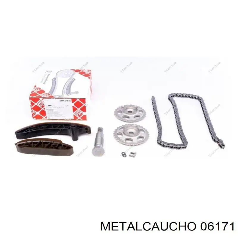Комплект ланцюга ГРМ 06171 Metalcaucho