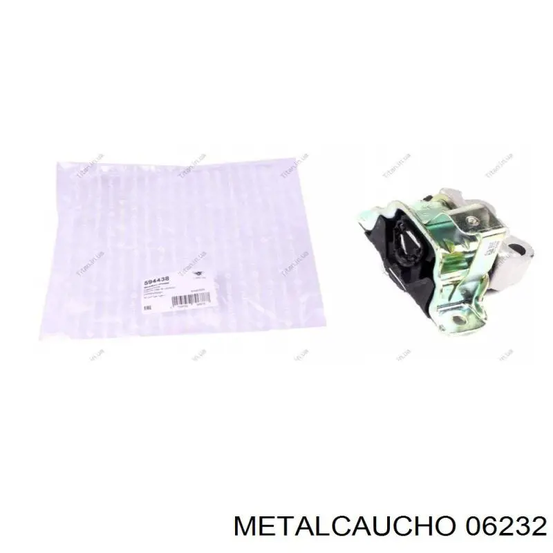 Купити 06232 Metalcaucho Подушка (опора) двигуна, ліва задня