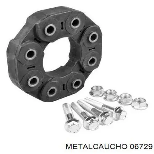 06729 Metalcaucho муфта кардана еластична, передня