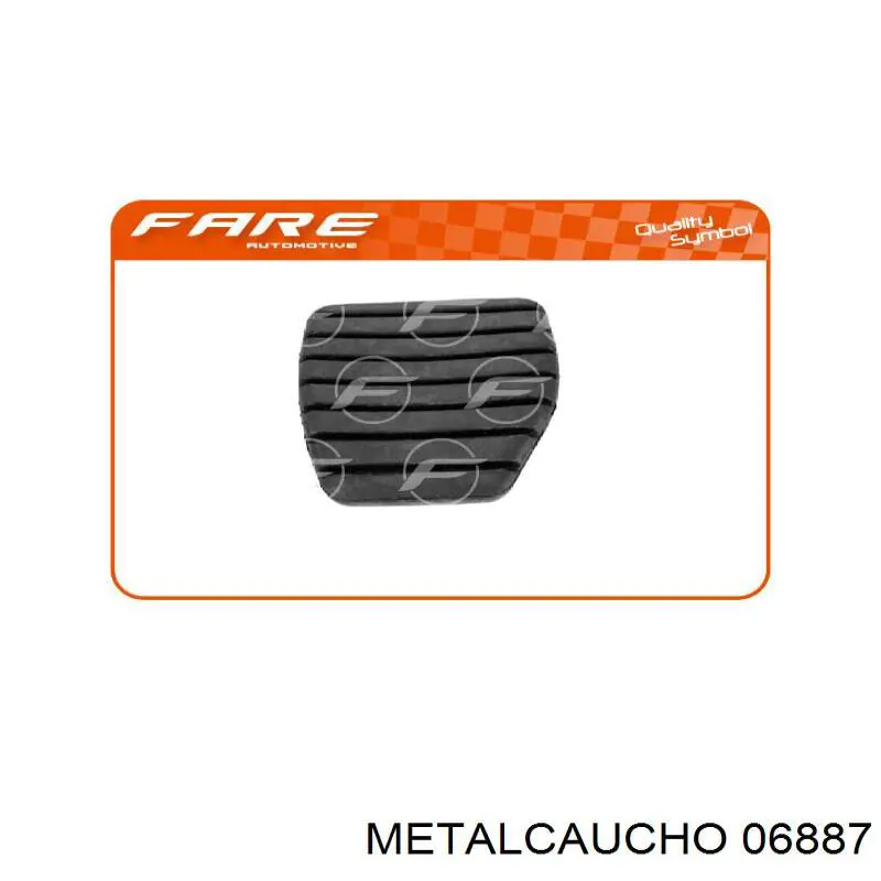 Накладка педалі гальма Metalcaucho 06887 ціна, від 1.77 USD