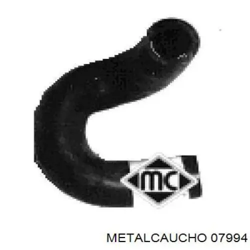 07994 Metalcaucho шланг/патрубок радіатора охолодження, верхній