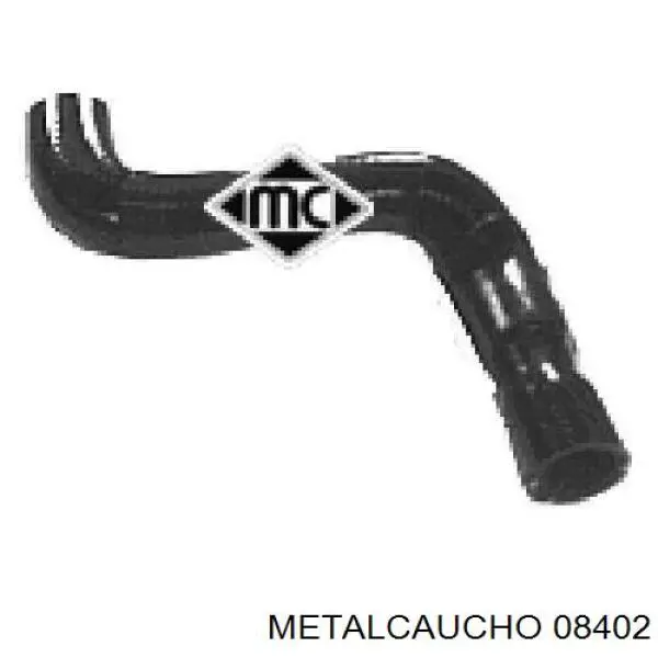 08402 Metalcaucho шланг/патрубок радіатора охолодження, нижній