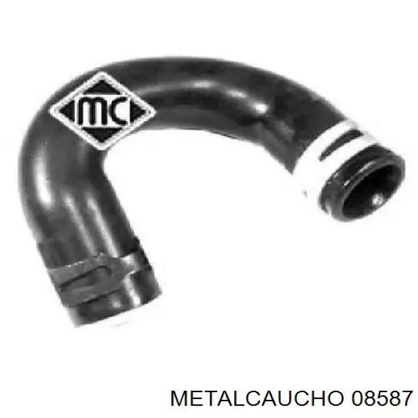 08587 Metalcaucho шланг (патрубок термостата)
