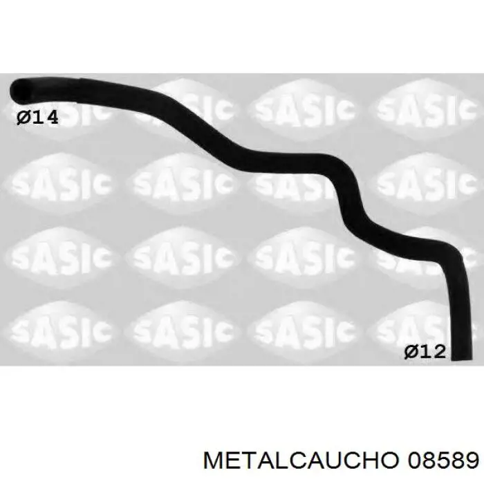 8589 Metalcaucho шланг радіатора опалювача/пічки, подача