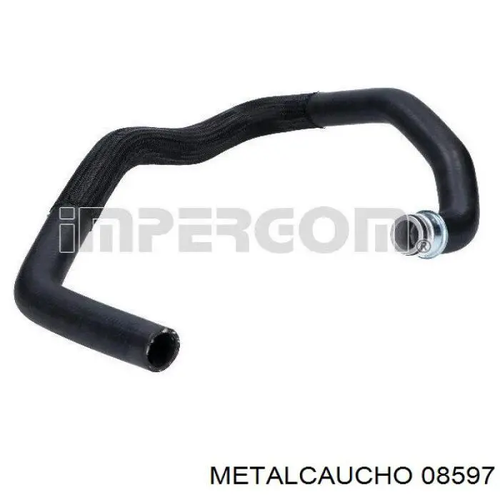 08597 Metalcaucho шланг/патрубок радіатора охолодження, нижній