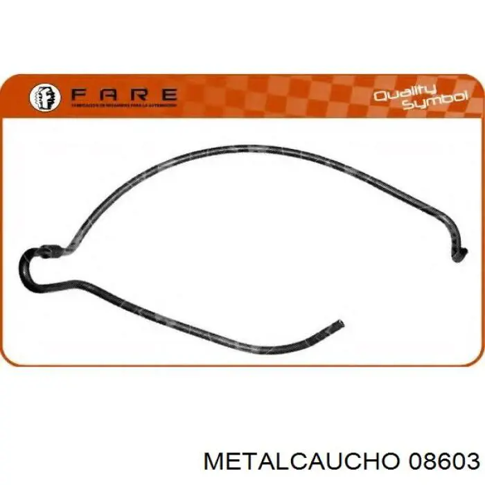 Купити 08603 Metalcaucho Шланг розширювального бачка, верхній