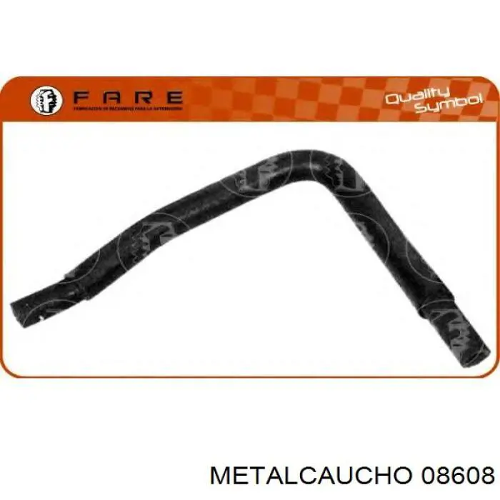 Купити 08608 Metalcaucho Шланг/патрубок радіатора охолодження, верхній