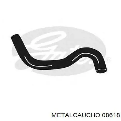 Шланг/патрубок радіатора охолодження, верхній Metalcaucho 08618 ціна, від 5.94 USD