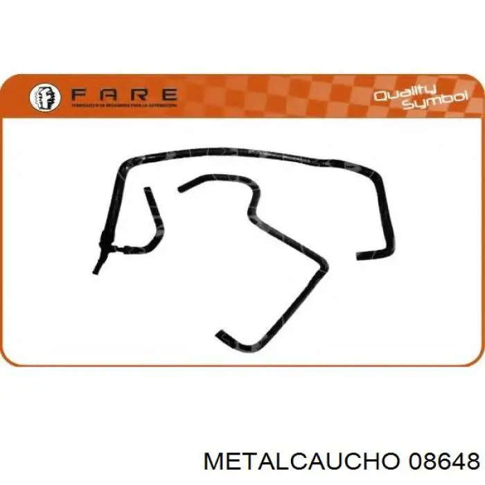 Шланг розширювального бачка, нижній Metalcaucho 08648 ціна, від 42.14 USD