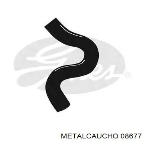 Купити 08677 Metalcaucho Шланг/патрубок радіатора охолодження, верхній