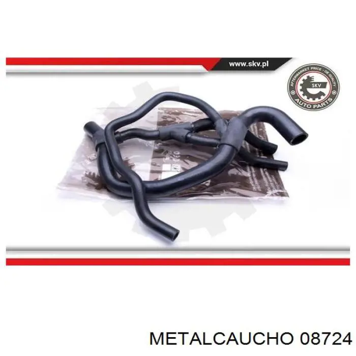 Шланг/патрубок радіатора охолодження, нижній Metalcaucho 08724 ціна, від 37.06 USD