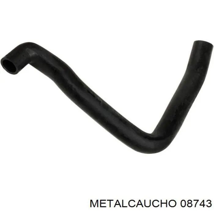 08743 Metalcaucho шланг/патрубок радіатора охолодження, верхній